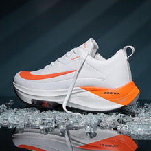 将图片加载到图库查看器，Mens Running Sneakers Luxury Mens Casual Shoes Trainer Race Off White Shoes Slip on Walking Casual Breathable Air Cushion Fashion Lightweight Sneakers
