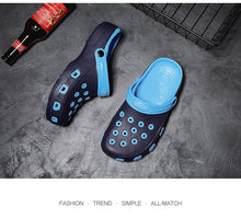 将图片加载到图库查看器，Mens Sandals Durable Daily Wear Dual-Use Summer Hole Shoes Clogs Classic Shoes Garden Clogs Sports Sandals Outdoor Indoor Mens Durable Slippers
