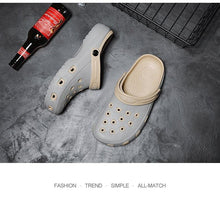 将图片加载到图库查看器，Mens Sandals Durable Daily Wear Dual-Use Summer Hole Shoes Clogs Classic Shoes Garden Clogs Sports Sandals Outdoor Indoor Mens Durable Slippers
