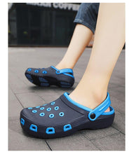 将图片加载到图库查看器，Mens Sandals Durable Daily Wear Dual-Use Summer Hole Shoes Clogs Classic Shoes Garden Clogs Sports Sandals Outdoor Indoor Mens Durable Slippers
