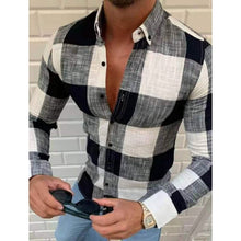 Load image into Gallery viewer, Men's Shirt Bishop Sleeve Collar Shirt
