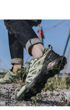 将图片加载到图库查看器，Mens Soft Breathable Outdoor Jogging Hiking Shoes Mountain Waterproof Running Shoes Sneakers Trail Running Non-Slip Hiking Breathable Walking Footwear Athletic Sneaker
