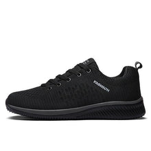 Load image into Gallery viewer, Mens Sport Running Sneakers Fashion Men Casual Shoes Breathable Shoes Walking Sneakers Men's Tennis Black Sneakers Trainers Mesh Flat Breathable Summer Walking Beach Mesh Design
