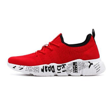 将图片加载到图库查看器，Mens Sport Sneakers Casual Fashion New Light Breathable Red Mesh High Quality Comfortable Running Shoes Men Casual Breathable Walking Sport Athletic Sneakers Gym Tennis Slip On Lightweight Mens Sneakers
