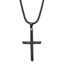 Load image into Gallery viewer, Men's Stainless Steel Crucifix Tube Pendant

