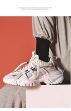 将图片加载到图库查看器，Mens Strong Casual Fashion Chunky Sneakers Height Increasing Spring Thick Sole Footwear Fashion High Quality Sneakers Slip on Walking Shoes High Top Casual Shoes For Men
