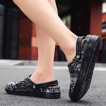 Load image into Gallery viewer, Mens Summer Shoes Sandals Holes Sandals Hollow Breathable Flip Flops Fashion Beach Slippers Garden Clogs Sandals Arch Support Cushioned Yard Unisex Comfortable Clogs

