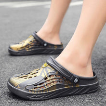 Load image into Gallery viewer, Mens Summer Shoes Sandals Holes Sandals Hollow Breathable Flip Flops Fashion Beach Slippers Garden Clogs Sandals Arch Support Cushioned Yard Unisex Comfortable Clogs
