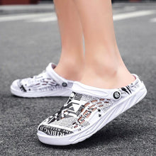 Load image into Gallery viewer, Mens Summer Shoes Sandals Holes Sandals Hollow Breathable Flip Flops Fashion Beach Slippers Garden Clogs Sandals Arch Support Cushioned Yard Unisex Comfortable Clogs
