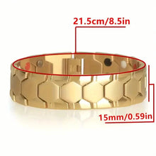 Load image into Gallery viewer, Men's Titanium Magnetic Bracelet 4-in-1 Energy
