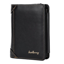 Load image into Gallery viewer, Men's Trifold Clutch Leather Wallet ID Card Holder
