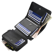 Load image into Gallery viewer, Men's Trifold Clutch Leather Wallet ID Card Holder
