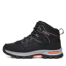 Load image into Gallery viewer, Mens Winter Snow Boots Waterproof Leather Super Warm Men's Boots Outdoor Hiking Boots Ankle Snow Hiking Boots Warm Water Resistant Non Slip Soft Lined Design
