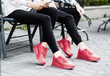 将图片加载到图库查看器，Mens Womens Luxury Sneakers Mesh Sports Casual Shoes Solid Lace-Up Outdoor Sports Sneakers Lace Up Unisex Walk Men's Air Athletic Running Shoes Fashion Sport Sneakers
