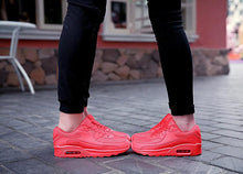 将图片加载到图库查看器，Mens Womens Luxury Sneakers Mesh Sports Casual Shoes Solid Lace-Up Outdoor Sports Sneakers Lace Up Unisex Walk Men's Air Athletic Running Shoes Fashion Sport Sneakers
