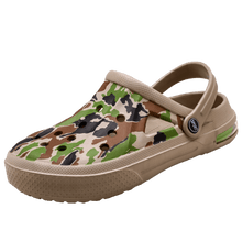 将图片加载到图库查看器，Mens Womens Sandals Hole Shoes Rubber Clogs Couple Garden Shoes Color Printing Air Cushion Beach Sandals Unisex Garden Clogs Lightweight Slip On Women Men Beach Sandals Water Shoes
