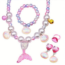 将图片加载到图库查看器，Mermaid-Themed Jewelry Set for Youngsters
