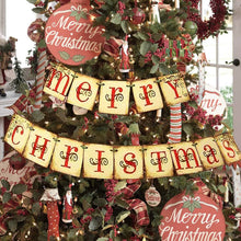 将图片加载到图库查看器，Merry Christmas Banner Home Decor
