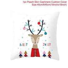 Load image into Gallery viewer, Merry Christmas Decoration Xmas Gift New Year For Home Reindeer Santa Claus Xmas Series Cushion Cover Case Pillow Custom Zippered Square Pillowcase Tree Cushion Cover Christmas Ornament
