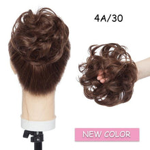 Load image into Gallery viewer, Messy Bun Scrunchy Hair Bun Fake Hair Synthetic Women Chignon Elastic Hair Band Hairpieces For Women Updo Donut Chignon Clip in Hair Extension For Volumized Hair Buns For Girls
