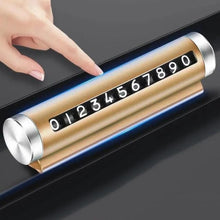 将图片加载到图库查看器，Metal Car Temporary Parking Card Universal Rotate Phone Number Plate Aluminum Stickers Park Stop in Car-styling Car Temporary Parking Card Metal Car Temporary Parking Card Universal Rotate Phone Number Plate Aluminum Stickers Auto Accessories
