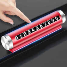 将图片加载到图库查看器，Metal Car Temporary Parking Card Universal Rotate Phone Number Plate Aluminum Stickers Park Stop in Car-styling Car Temporary Parking Card Metal Car Temporary Parking Card Universal Rotate Phone Number Plate Aluminum Stickers Auto Accessories
