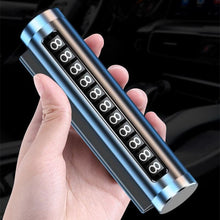 将图片加载到图库查看器，Metal Car Temporary Parking Card Universal Rotate Phone Number Plate Aluminum Stickers Park Stop in Car-styling Car Temporary Parking Card Metal Car Temporary Parking Card Universal Rotate Phone Number Plate Aluminum Stickers Auto Accessories
