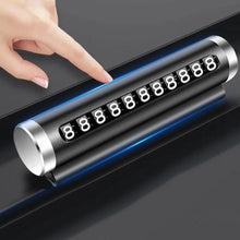 将图片加载到图库查看器，Metal Car Temporary Parking Card Universal Rotate Phone Number Plate Aluminum Stickers Park Stop in Car-styling Car Temporary Parking Card Metal Car Temporary Parking Card Universal Rotate Phone Number Plate Aluminum Stickers Auto Accessories
