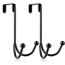将图片加载到图库查看器，Metal Double Hanging Storage Hooks on Doors
