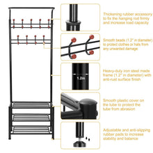 将图片加载到图库查看器，Metal Entryway Coat Shoe Rack
