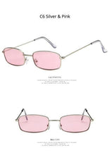 Load image into Gallery viewer, Metal Frame New Square Shape Sunglasses For Women &amp; Men New  Decent &amp; Elegant Lens Mirror New Popular Shades For Ladies Sun Glasses
