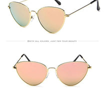 Load image into Gallery viewer, Metal Round Sunglasses Retro Design Sunglasses For  Women New Cat Eye Glasses For Women New Popular Eyeglasses For Female Ladies  Cat Eye Retro Sunglasses
