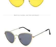 Load image into Gallery viewer, Metal Round Sunglasses Retro Design Sunglasses For  Women New Cat Eye Glasses For Women New Popular Eyeglasses For Female Ladies  Cat Eye Retro Sunglasses
