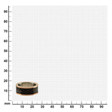 Load image into Gallery viewer, Mens Steel Tri-Tone Hammered Finish Stainless Steel Ring
