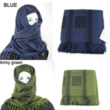 将图片加载到图库查看器，Military Arab Keffiyeh Shemagh Scarf Cotton Winter Shawl Neck Warmer Cover Head Wrap Windproof Tactical Camping Scarf Men Women Shemagh Keffiyeh Men Arab Kufiyah Keffiyeh Arabic Muslim Head Wrap Men Scarf Shawl
