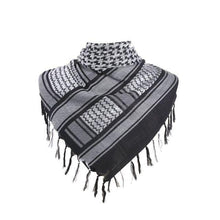 将图片加载到图库查看器，Military Arab Keffiyeh Shemagh Scarf Cotton Winter Shawl Neck Warmer Cover Head Wrap Windproof Tactical Camping Scarf Men Women Shemagh Keffiyeh Men Arab Kufiyah Keffiyeh Arabic Muslim Head Wrap Men Scarf Shawl
