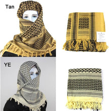 将图片加载到图库查看器，Military Arab Keffiyeh Shemagh Scarf Cotton Winter Shawl Neck Warmer Cover Head Wrap Windproof Tactical Camping Scarf Men Women Shemagh Keffiyeh Men Arab Kufiyah Keffiyeh Arabic Muslim Head Wrap Men Scarf Shawl
