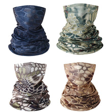 将图片加载到图库查看器，Military Tactical Balaclava Men Camouflage Hiking Scarf Ski Cycling Face Mask Tubular Camping Hunting Neck Gaiter Cover Camouflage Bandana Motorcycle Bike Riding Protection Headscarf Camping Hiking Protective Face Camo Scarf Shemagh
