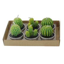将图片加载到图库查看器，Mini Delicate Succulent Plants Candles Cactus Tea light Candles Handmade Delicate Succulent Cactus Candles Flameless Aromatherapy Candles For Birthday Party Wedding Spa Handmade Aromatherapy Candles For Birthday Party Wedding Home Decor Plant Candle
