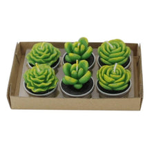 将图片加载到图库查看器，Mini Delicate Succulent Plants Candles Cactus Tea light Candles Handmade Delicate Succulent Cactus Candles Flameless Aromatherapy Candles For Birthday Party Wedding Spa Handmade Aromatherapy Candles For Birthday Party Wedding Home Decor Plant Candle
