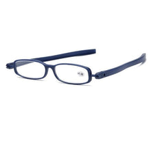将图片加载到图库查看器，Mini Design Reading Glasses For Men Women Rotating Small Oval Presbyopia Eyewear Portable Unisex Reader Eyeglasses Mini Compact Slim Reading Glasses Lightweight Portable Readers
