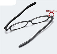 将图片加载到图库查看器，Mini Design Reading Glasses For Men Women Rotating Small Oval Presbyopia Eyewear Portable Unisex Reader Eyeglasses Mini Compact Slim Reading Glasses Lightweight Portable Readers
