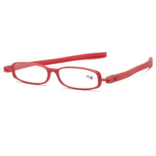 将图片加载到图库查看器，Mini Design Reading Glasses For Men Women Rotating Small Oval Presbyopia Eyewear Portable Unisex Reader Eyeglasses Mini Compact Slim Reading Glasses Lightweight Portable Readers
