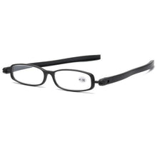 将图片加载到图库查看器，Mini Design Reading Glasses For Men Women Rotating Small Oval Presbyopia Eyewear Portable Unisex Reader Eyeglasses Mini Compact Slim Reading Glasses Lightweight Portable Readers
