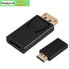 将图片加载到图库查看器，Mini DisplayPort To HDMI-compatible Adapter Male To Female Converter DP To HD Display Port 4K Cable Adapter Video Audio Compatible For PC And Laptop
