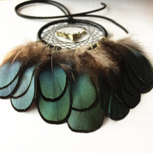 将图片加载到图库查看器，Mini Dream Catcher With Natural Feather Wind Chime Hanging Handmade Lace Feathers Bead Dream Catcher Wind Chimes Hanging Home Room Decoration Car Pendant Ornament Craft Dreamcatcher For Gift Memorial Festival Photography
