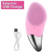 Load image into Gallery viewer, Mini Electric Silicone Facial Cleansing Brush Gentle Exfoliating Massager for all skin types Skin Care Tools
