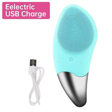 Load image into Gallery viewer, Mini Electric Silicone Facial Cleansing Brush Gentle Exfoliating Massager for all skin types Skin Care Tools
