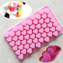 Load image into Gallery viewer, Mini Heart Mold Silicone Ice Chocolate Fondant Mould 3D Pastry Jelly Cookies Baking Cake Decoration Tools 5 Colors Silicone Mold Mini Heart Shape Silicone Ice Cube Molds Trays Chocolate Cute Pink Mold
