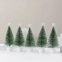 将图片加载到图库查看器，Mini Lighted Colorful Christmas Tree with LED Night Light Acrylic Artificial
